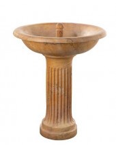 A ROMAN SIENA MARBLE FOUNTAINA