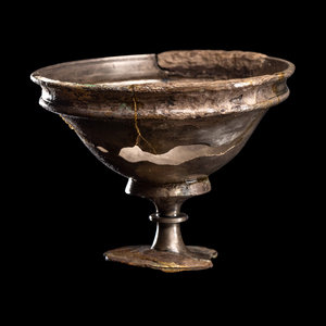 A Roman Silver Cereal Bowl Circa