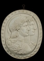 A ROMAN STYLE CARVED MARBLE PO