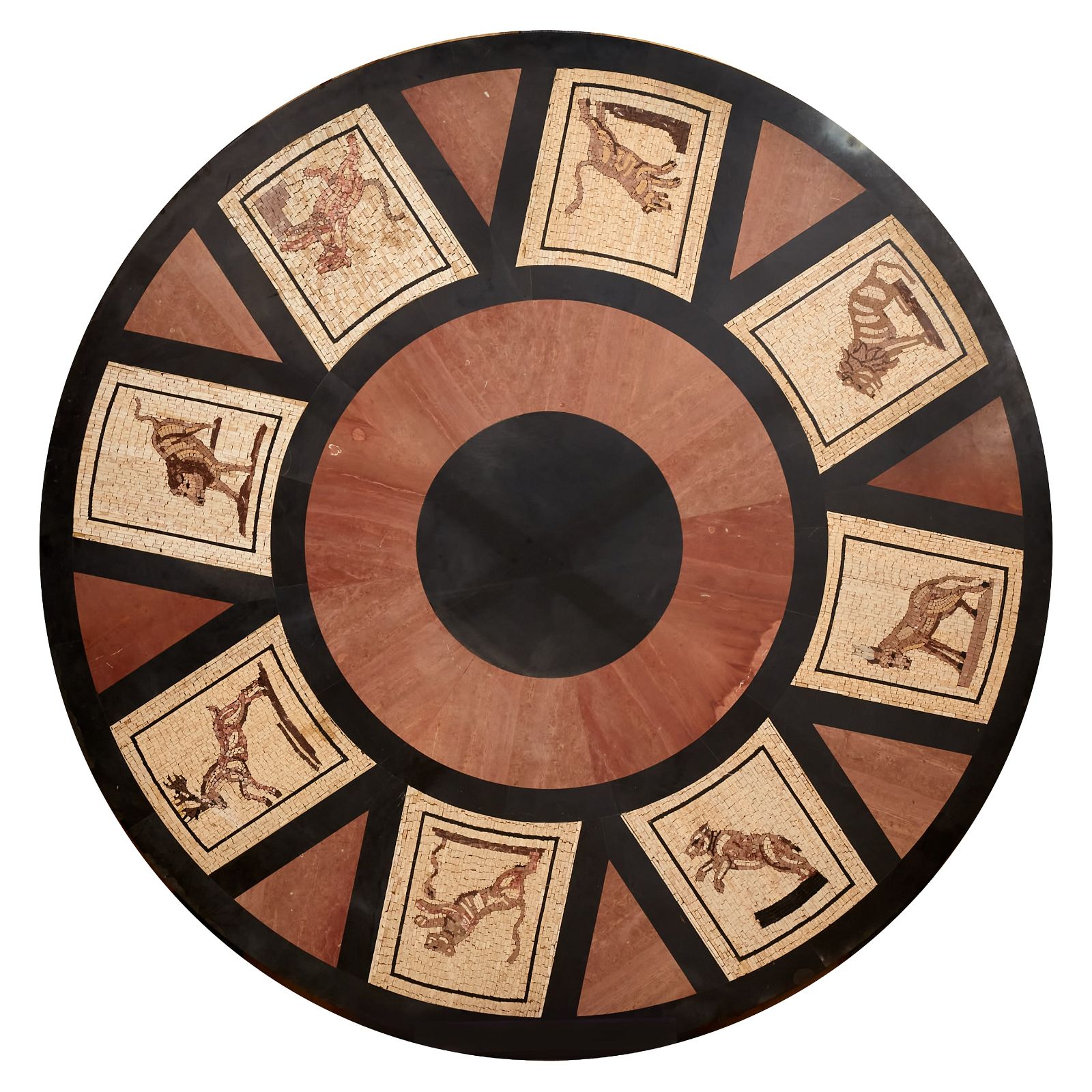 A ROMAN STYLE MIXED MARBLE AND