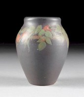 A ROOKWOOD POTTERY BLACK MATTE