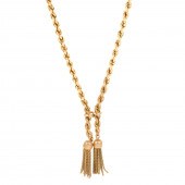 A ROPE CHAIN TASSEL NECKLACE I