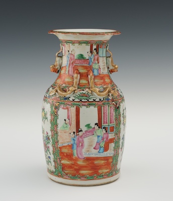 A Rose Famille Porcelain Vase