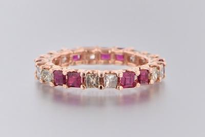 A Rose Gold, Diamond and Ruby