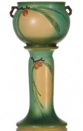 A ROSEVILLE PINE CONE LINE JAR