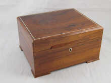 A rosewood cigar humidor 24 x 21