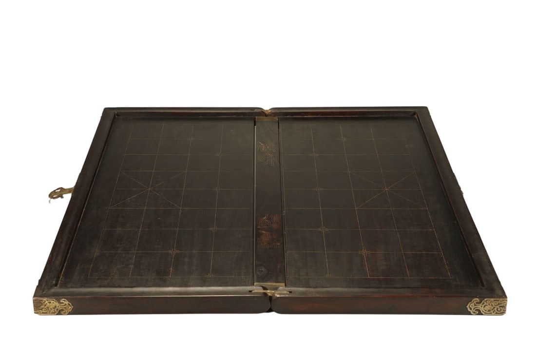 A ROSEWOOD 'GILDING' FOLDING