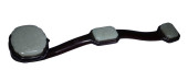 A ROSEWOOD-INLAID WHITE JADE R