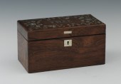 A Rosewood Tea Box with Mother