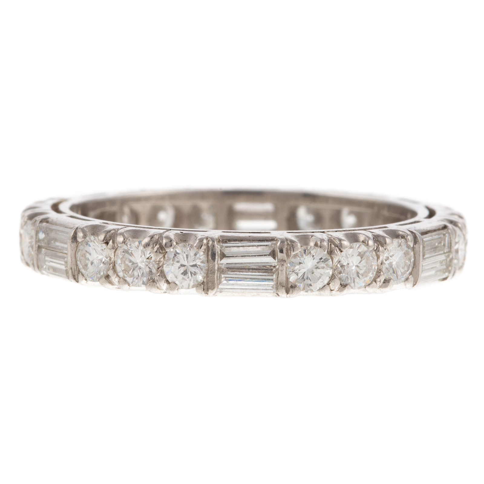 A ROUND & BAGUETTE DIAMOND ETERNITY