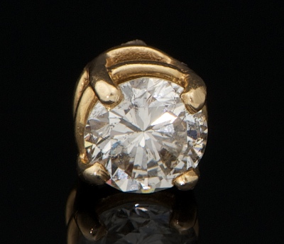A Round Brilliant Cut Diamond in