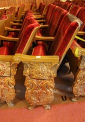 A ROW OF TEN VINTAGE THEATER S