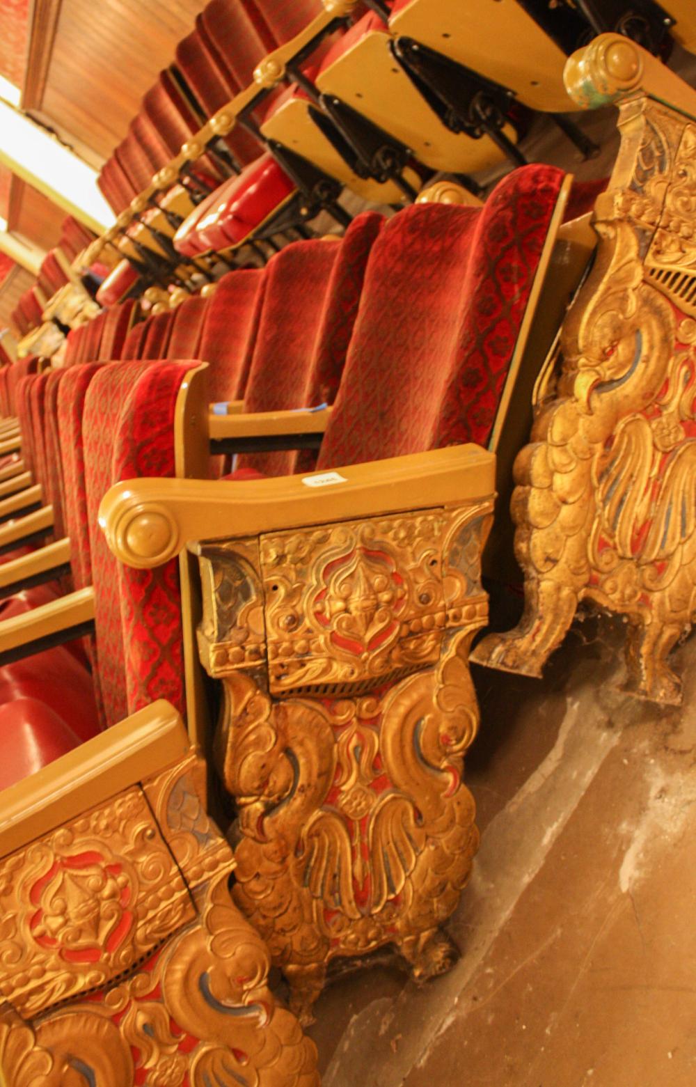 A ROW OF TWELVE VINTAGE THEATER