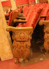 A ROW OF TWELVE VINTAGE THEATE