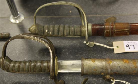 A Royal Artillery officers sword