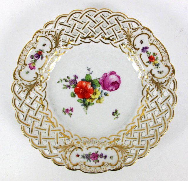 A Royal Copenhagen plate painted