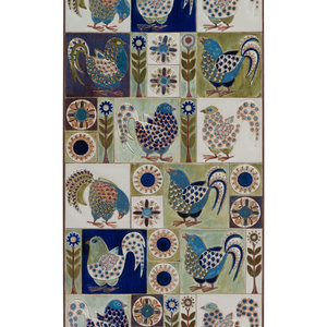 A Royal Copenhagen Tile Panel