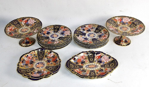 A Royal Crown Derby dessert service