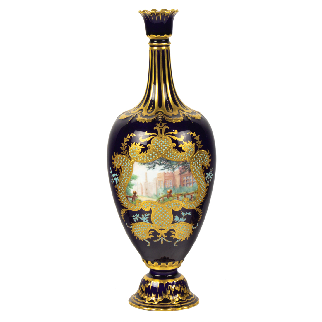 A ROYAL CROWN DERBY JEWELED