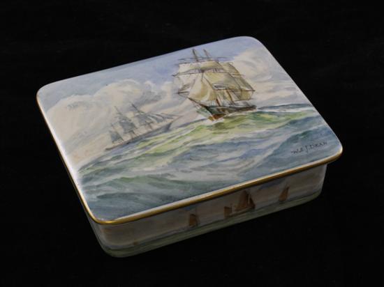 A Royal Crown Derby rectangular box