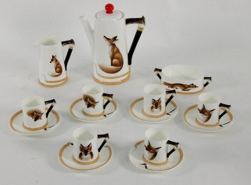A Royal Doulton coffee service
