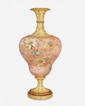 A ROYAL DOULTON FLORAL PORCELA