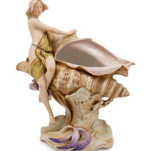 A Royal Dux Figural Vase Early 20th