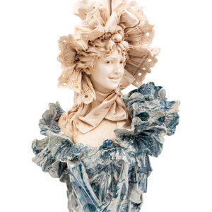 A Royal Dux Porcelain Bust Early