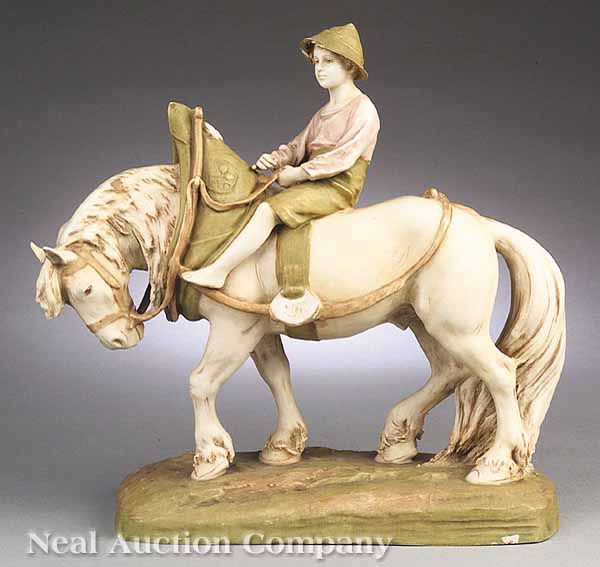 A Royal Dux Porcelain Figure of a