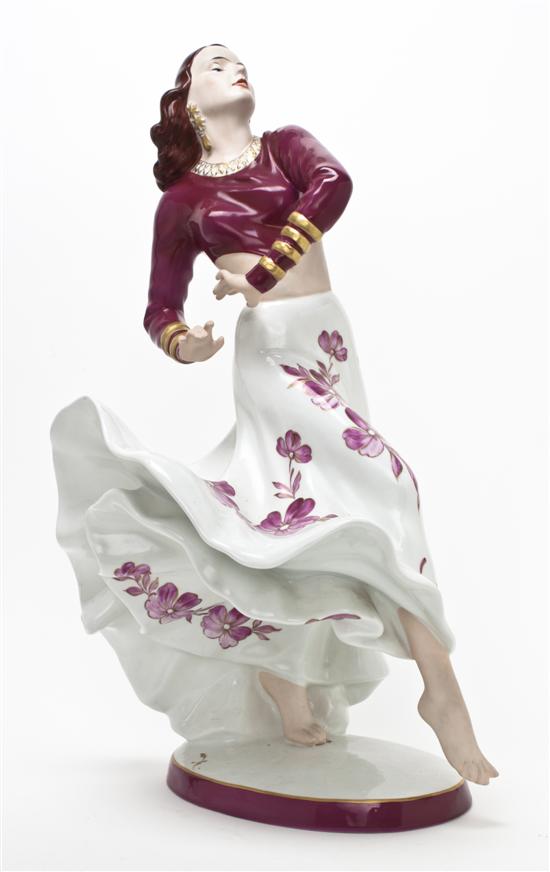 A Royal Dux Porcelain Figure