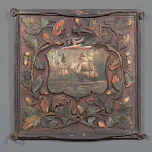 A Royal Navy Carved and Painted