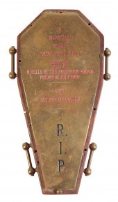 A ROYAL NAVY RUM TOT 'RIP' HMS