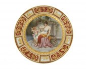 A ROYAL VIENNA PORCELAIN PORTR