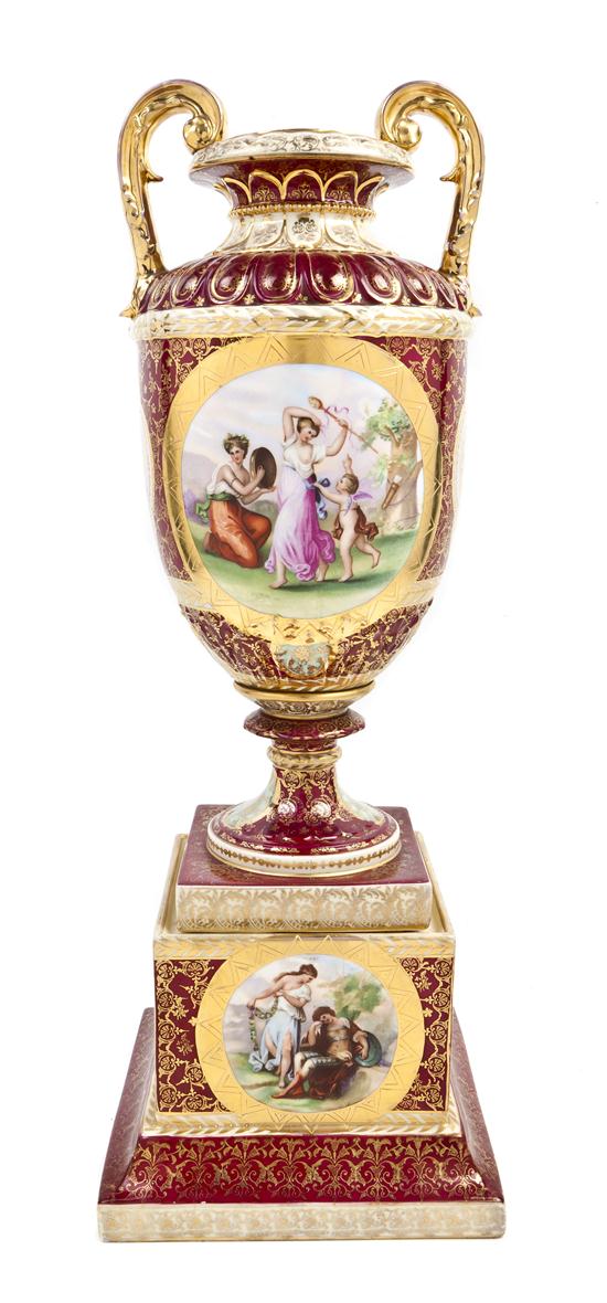 A Royal Vienna Porcelain Urn on