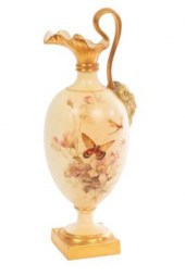 A Royal Worcester blush ivory