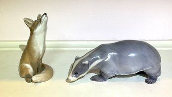 A Royal Worcester figure of a wolf,