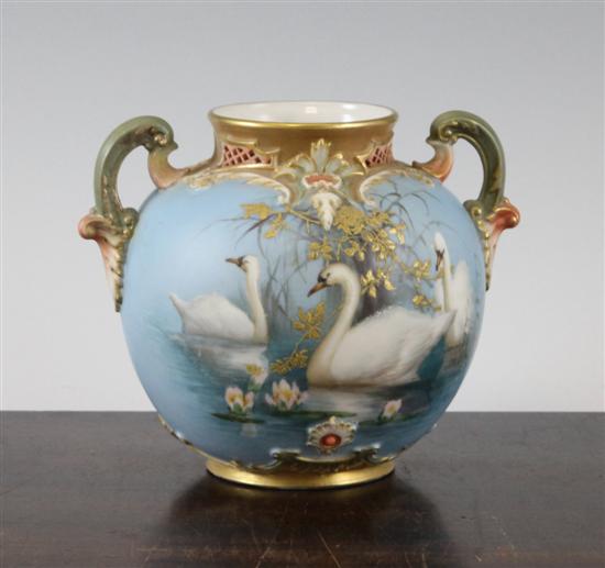 A Royal Worcester globular vase