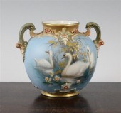 A Royal Worcester globular vas