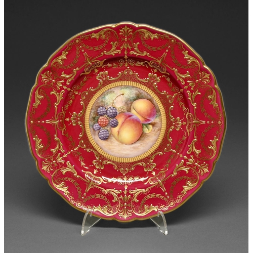 A Royal Worcester plate,