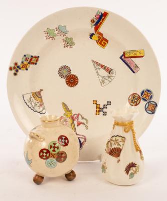 A Royal Worcester plate decorated