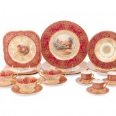 A Royal Worcester Porcelain Di