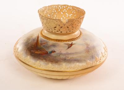 A Royal Worcester squat cylindrical