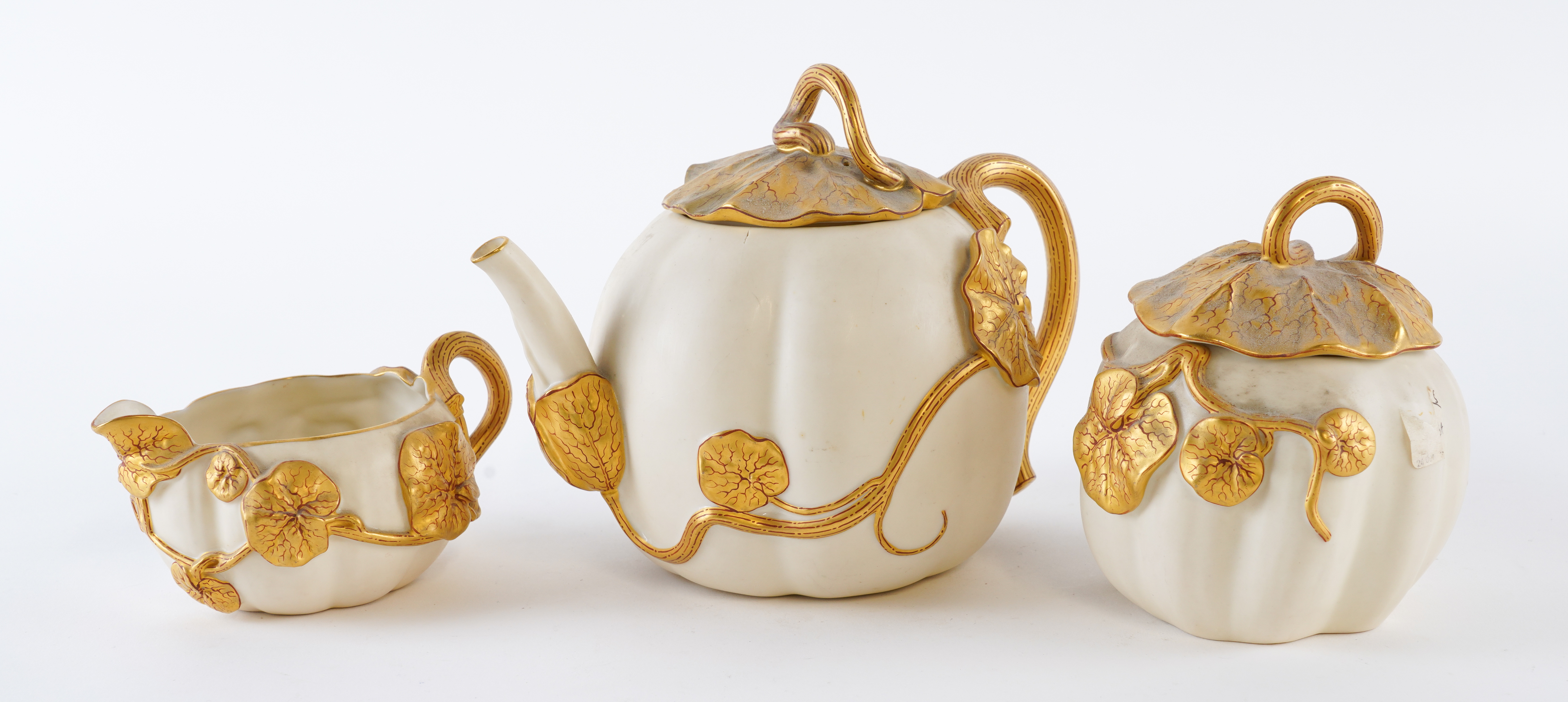 A ROYAL WORCESTER THREE PIECE