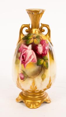 A Royal Worcester twin-handled