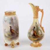 A Royal Worcester vase of cyli