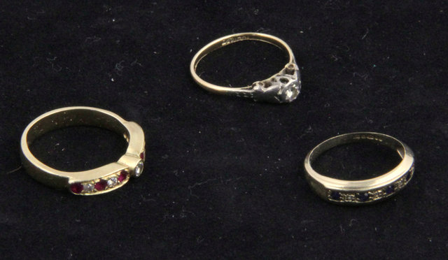 A ruby and diamond dress ring in