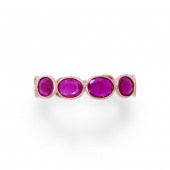 A RUBY AND EIGHTEEN KARAT GOLD