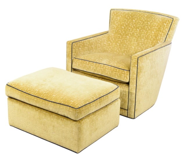 A. RUDIN MODERNIST SWIVEL CHAIR AND