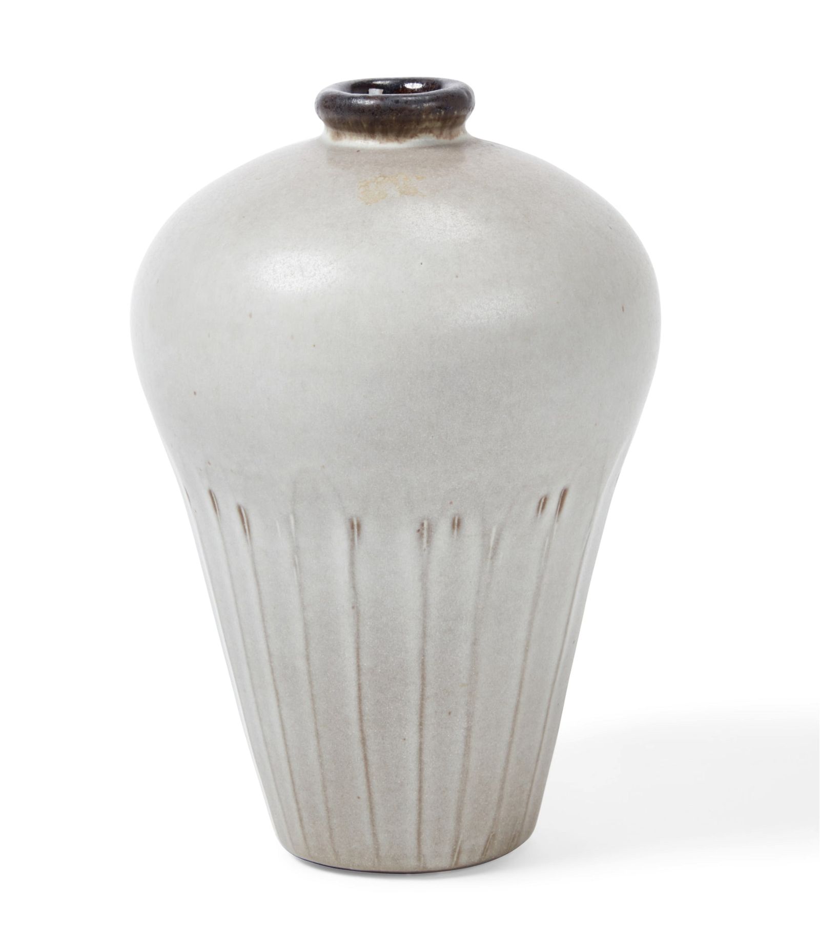 A RUPERT DEESE GLAZED POTTERY VASE,