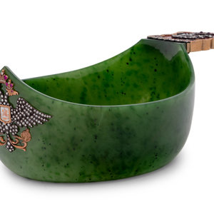 A Russian 14-Karat Gold, Enamel and